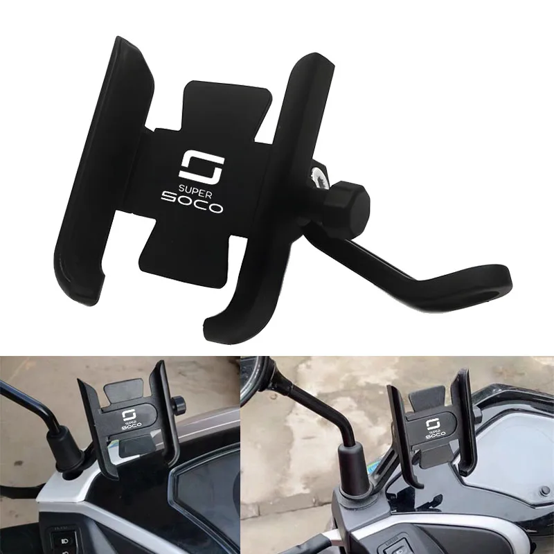 For Super Soco CPx CUmini CUx TC 50 TC Max Wanderer TCMax Accessories Motorcycle Handlebar Mobile Phone Holder GPS Stand Bracket