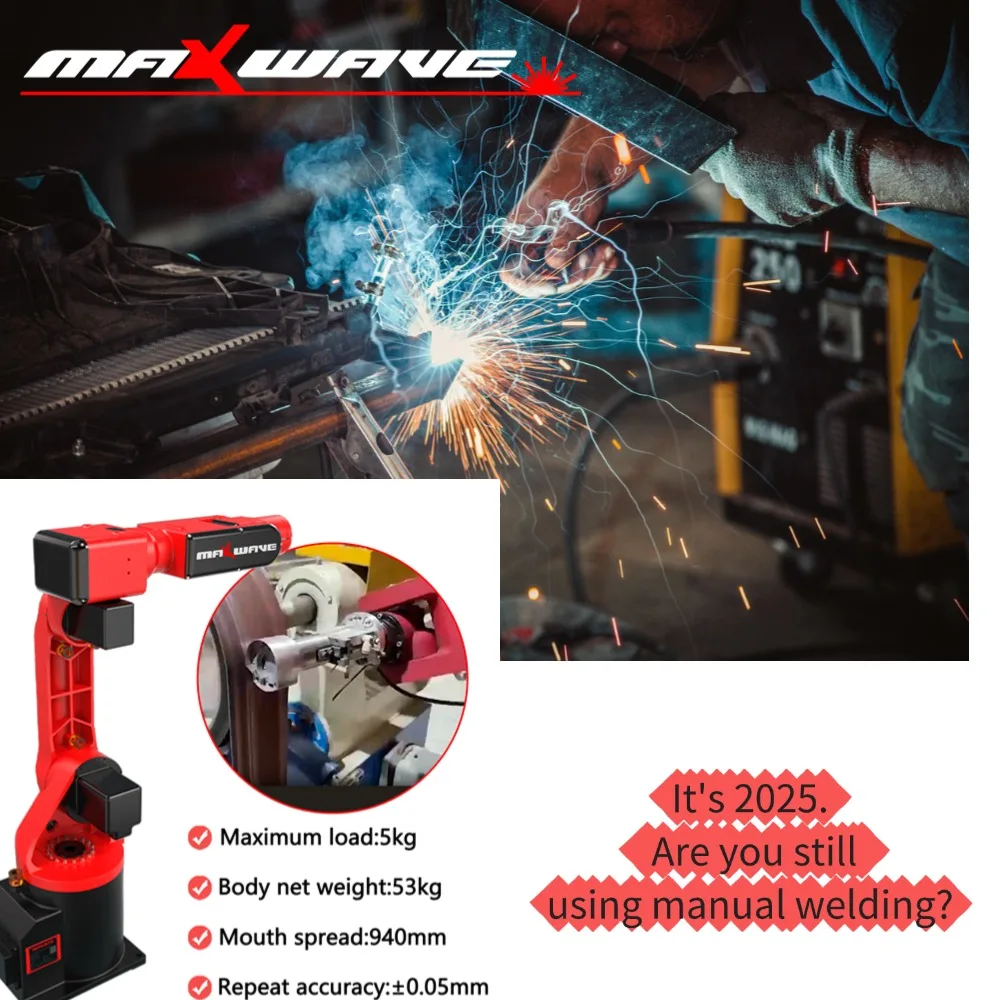 

Maxwave 1510 6-осевой автоматизированный сварочный рычаг робота — роботизированное решение для производственных линий