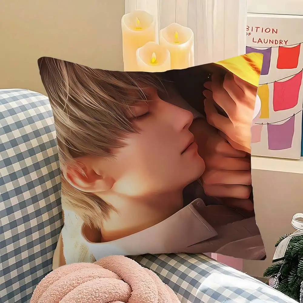 Cute X-Xavier Love And D-Deepspace Throw Pillow Covers Pattern Cushion Cover Suitable For Sofa Bedroom Car Pillow Cover