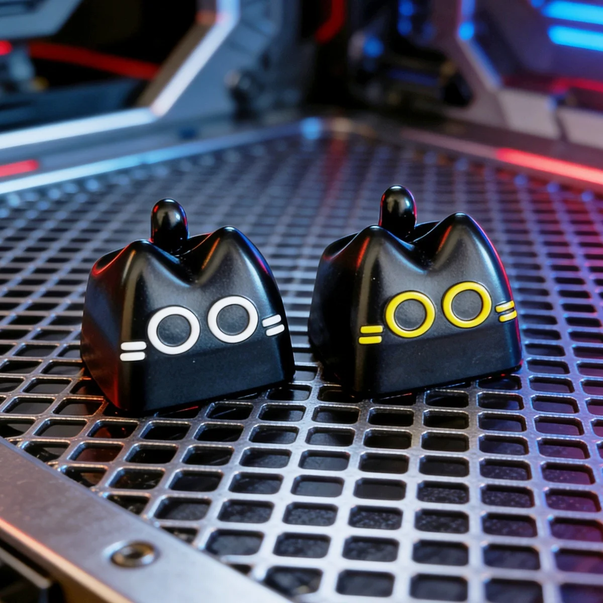 Kawaii Cat Cartoon Image Personalized Mechanical Keyboard Replace Keycaps Esc Resin Material Customized Peripheral Fun Gifts