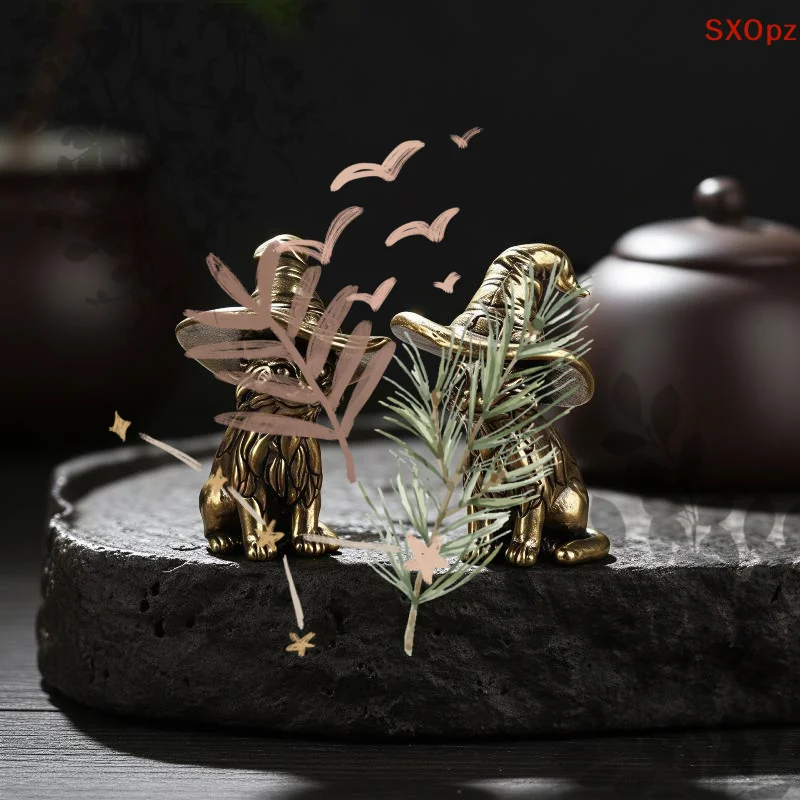 Alloy Witch Cat Figurine Vintage Finish Fine Carvings: Perfect Halloween Home Desktop Gothic Decor