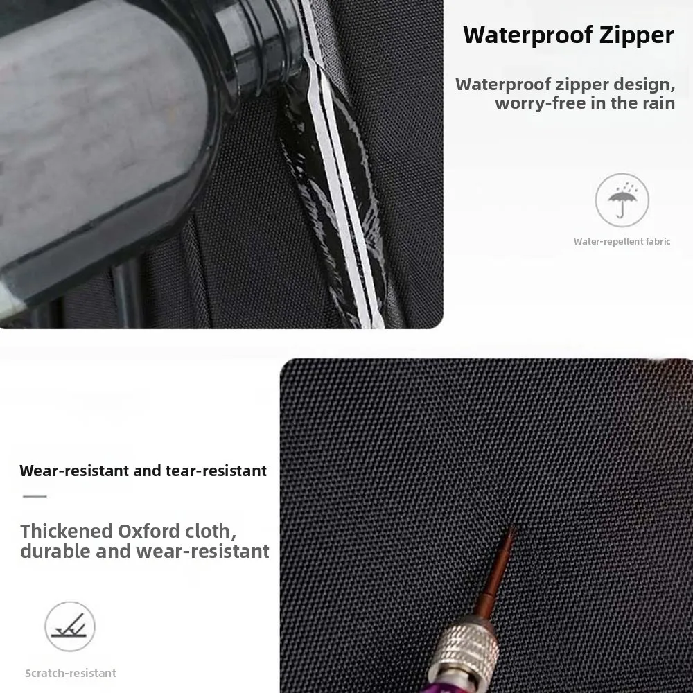 Oxford Cloth Students Daypack Anti-splash Water Contrast Color Large Capacity School Bag Scratch Prevention Polyester