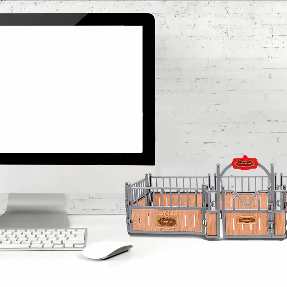 

Набор миниатюрных ограждений для фермы: реалистичный деревенский пейзаж для кукольного домика, оформления сада, развивающих ролевых игр