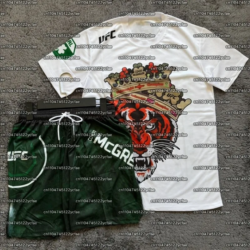 

Conor McGregor UFC Mixed Martial Arts Training Team 2025 T-shirt Men's Fitness Outdoor Boxing Wrestling Sportswear Men's Set