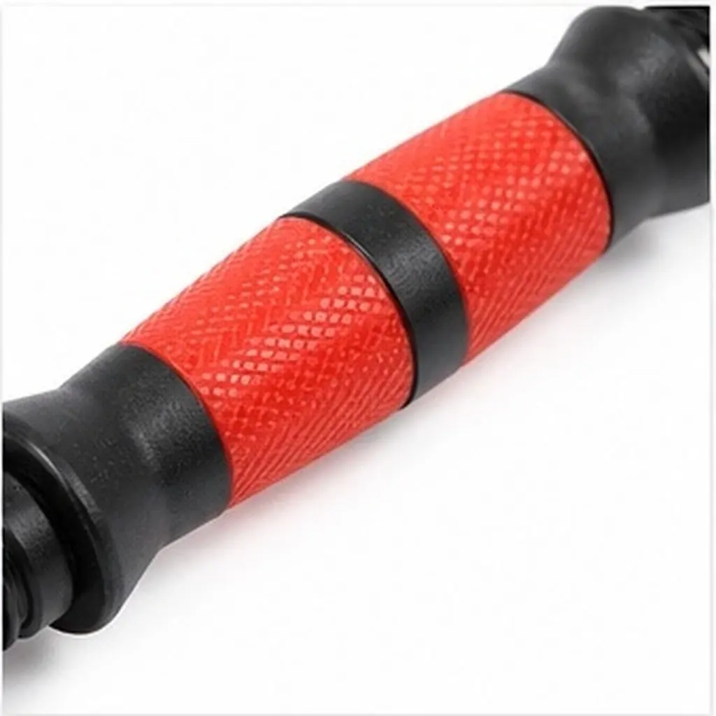 1Set Dumbbell Connecting Bar 50Cm Red Precision Threaded Grip Barbell Replacement Rod Household Strength Training Equipment