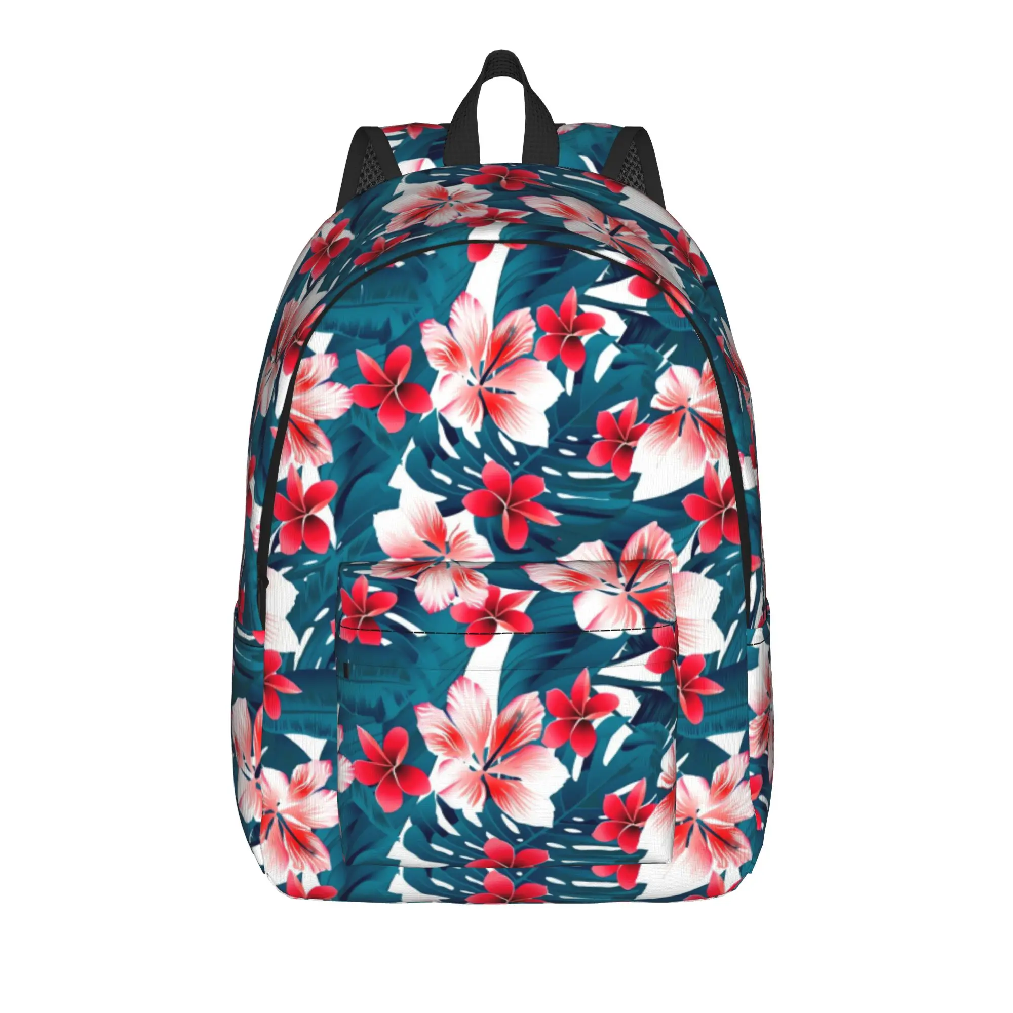 Tropical Hibiscus    Backpack Teen  Large Backpacks Polyester Novelty School Bags Outdoor Designer Rucksack