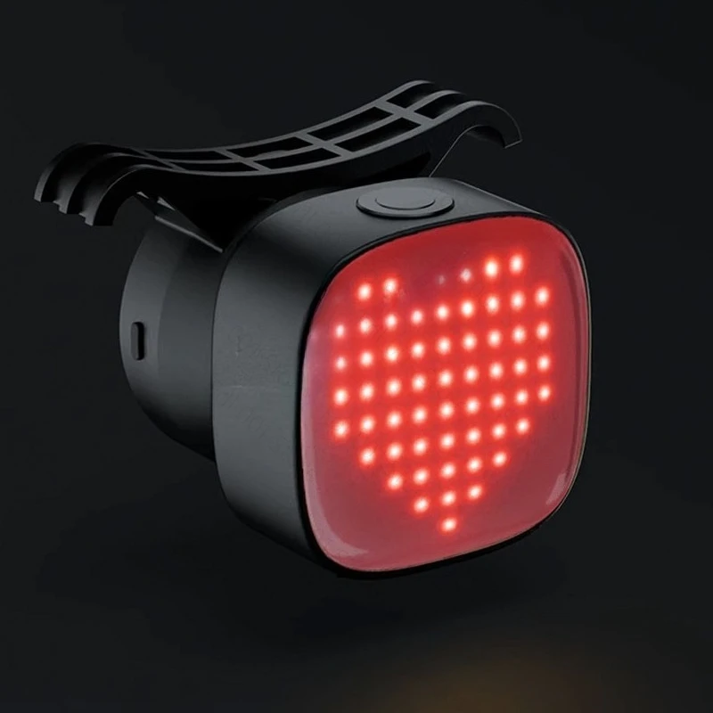 

Smart Sensor Taillight for Folding Bike Night Riding Emoji Light for Small Bu