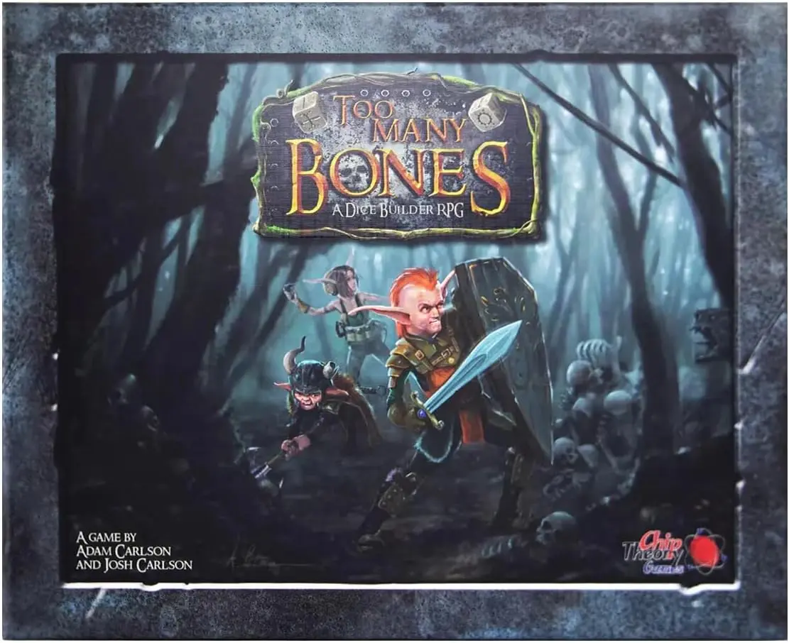 Theory Games Too Many Bones Dice-Builder Roleplaying Game, Strategic Fantasy RPG Game for Adults, Teens Ages 14 and Up, 1-4