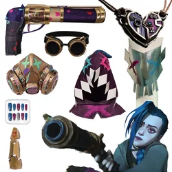 Fancy Arcane Jinx Weapons Pistol For Women 2024 Game LoL TV 2 Cosplay Costume Accessories Adult Woman Hand Props Decor Gift
