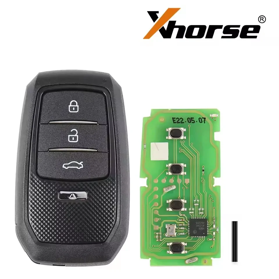 1PCS Xhorse Global XSTO01EN FENG.T for Toyota XM38 Smart Key with Key Shell Support 4D 8A 4A All in One Chip 315 434 Generate