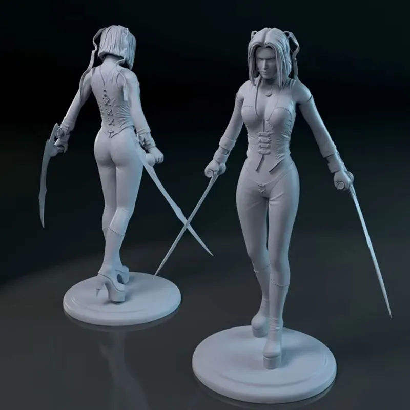 

1/24 75mm 1/18 100mm Resin Model Kits Female Killer Figure Sculpture Unpainted No Color RW-668