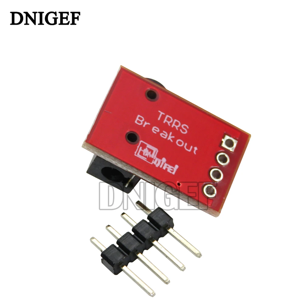 Dnigef 3.5Mm Plug Jack Stereo Plastic + Metalen Trrs Headset Audio Socket Breakout Board Uitbreiding Connector Module 3.5Mm jack