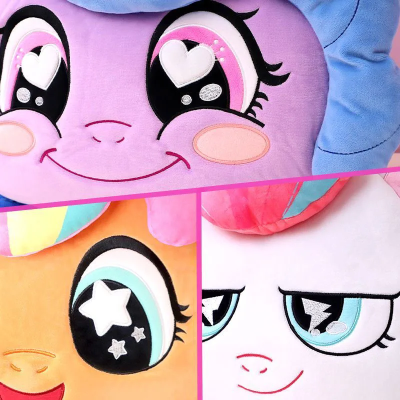 My Little Pony Plush Ita Bag Cute Big Face Stuffed Animal Shoulder Bag Soft Unicorn Crossbody Purse for Collection Perfect Gifts view 2