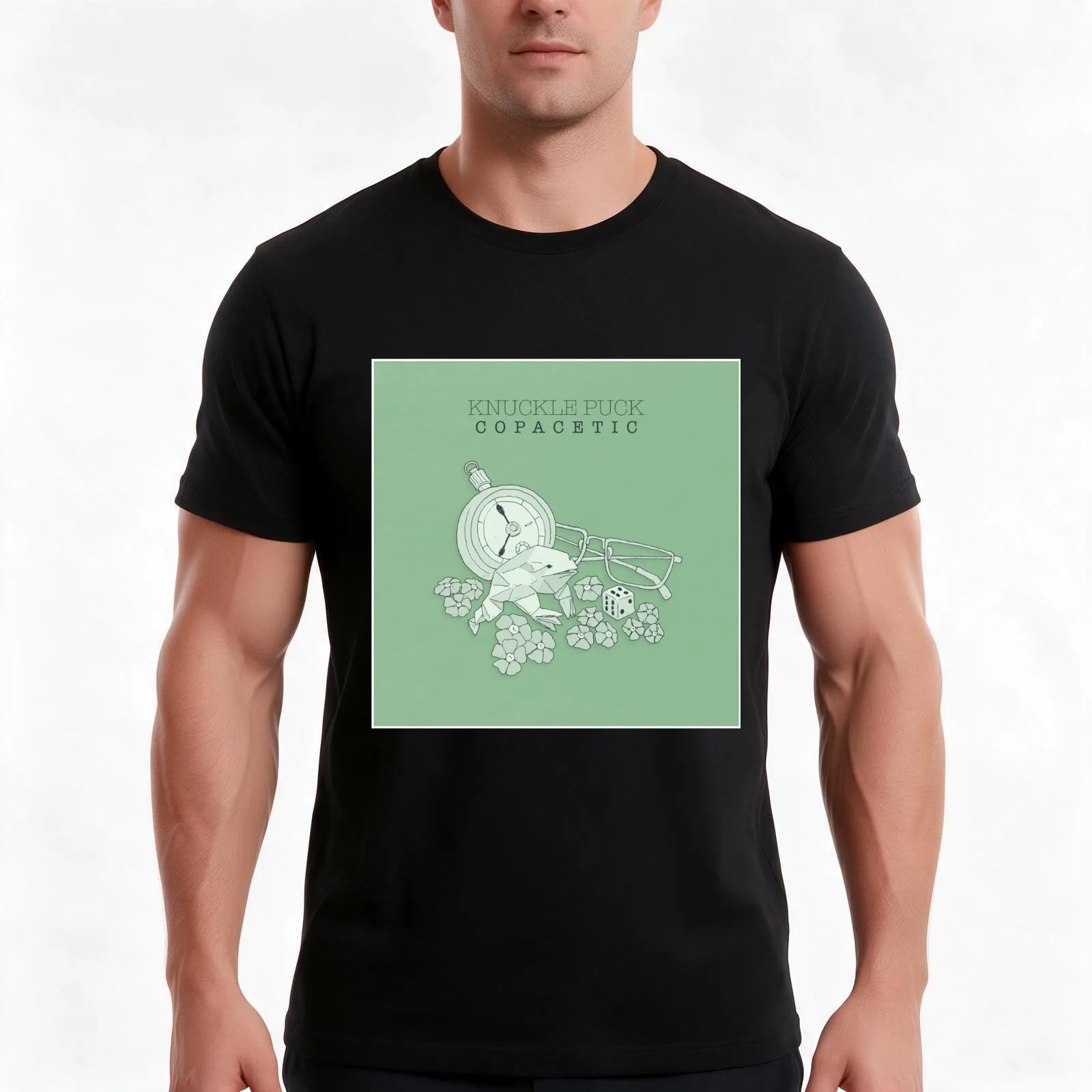 Knuckle Puck Copacetic (Wall Flag size) T-Shirt, Summer Casual Cotton Tee, Oversized Streetwear Tops, Vintage Graphic Print