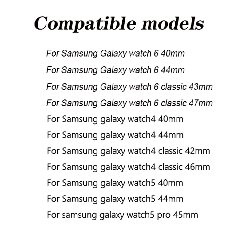 Pulseira de metal sem lacunas para relógio Samsung, pulseira de aço inoxidável, Classic Band, 6, 5, 4, 44mm, 40mm, 42mm, 46mm, 43mm, 47mm