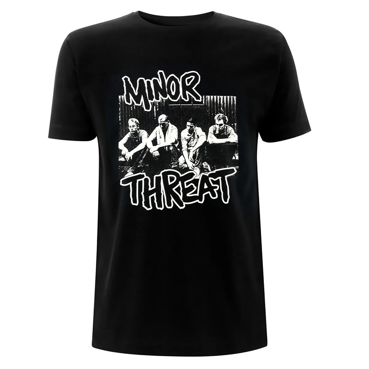 Minor Threat Grafik-Baumwoll-T-Shirt, Unisex, Sommer, kurzärmelig, modisches Marken-T-Shirt, luxuriöses, lässiges Vintage-T-Shirt – Detail 4