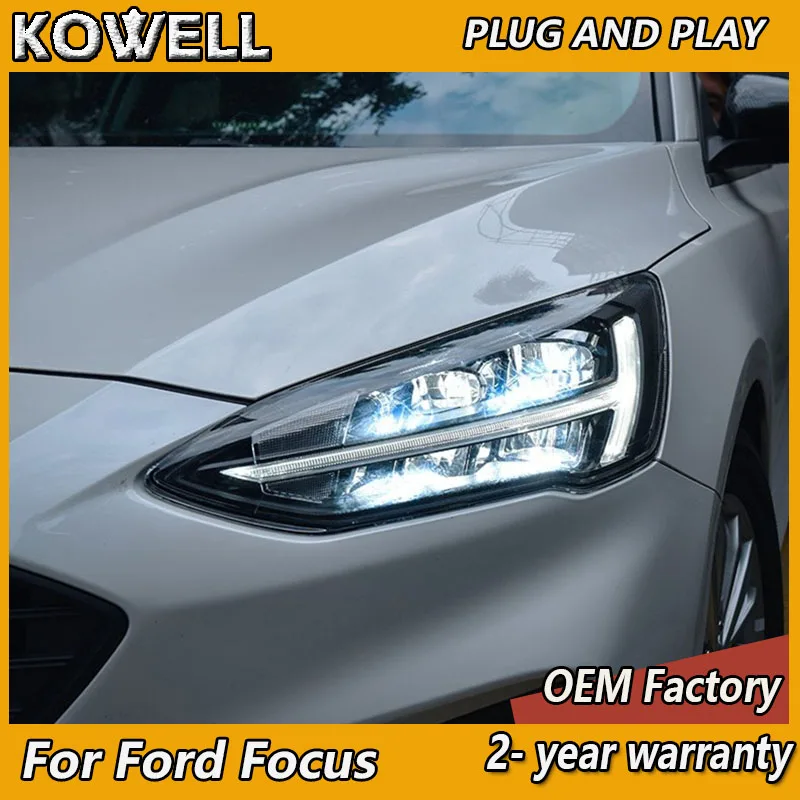 Car Styling for Ford Focus Headlamp 2020 Ford Focus 2019 Headlights Sedan Hatchbach DRL Turn Signal High Beam Projector Lens