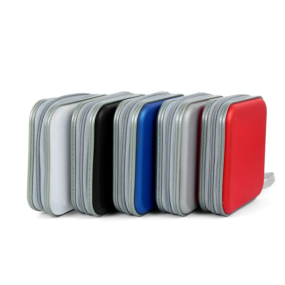 40 Disc Bags Wallet Album Hard Box Double-side Storage Sleeve CD DVD Case Organizer