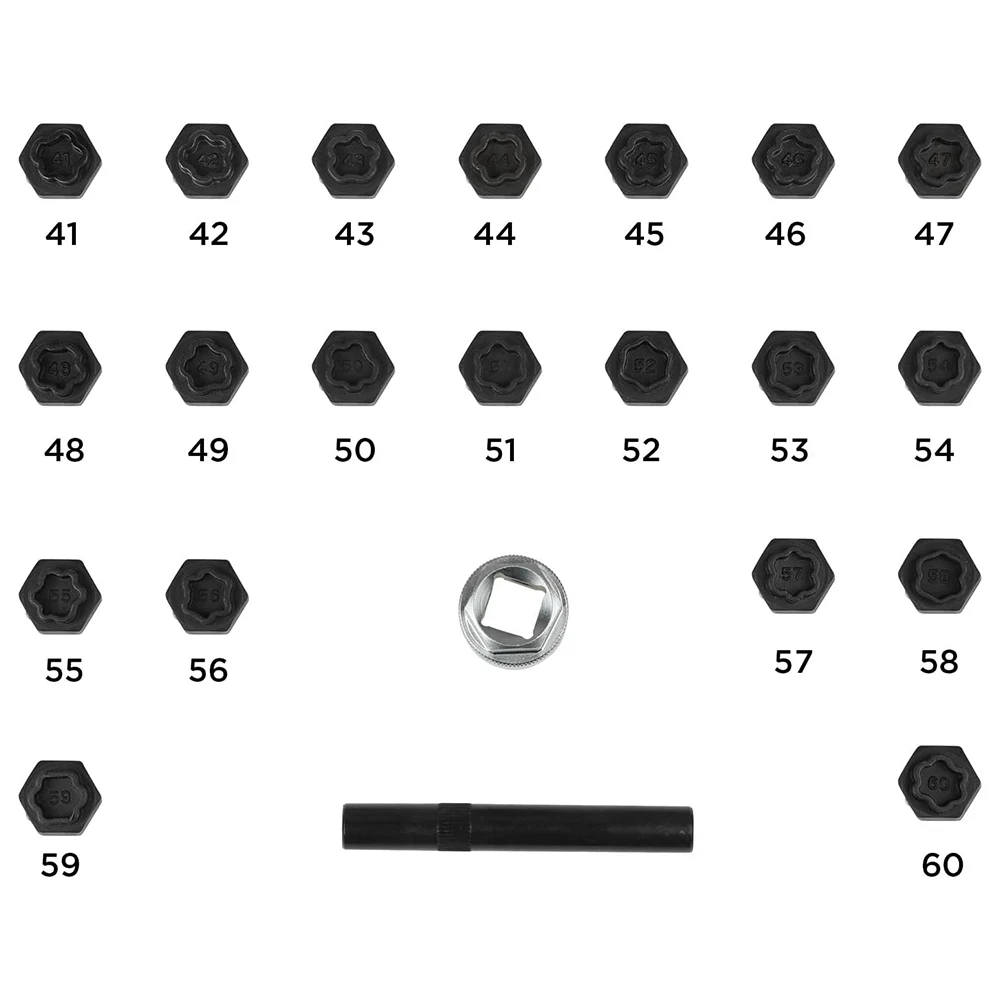 22Pc Wheel Locking Nut Key Socket Sets For BMW 1 3 5 6 & 7 Series 1/2\