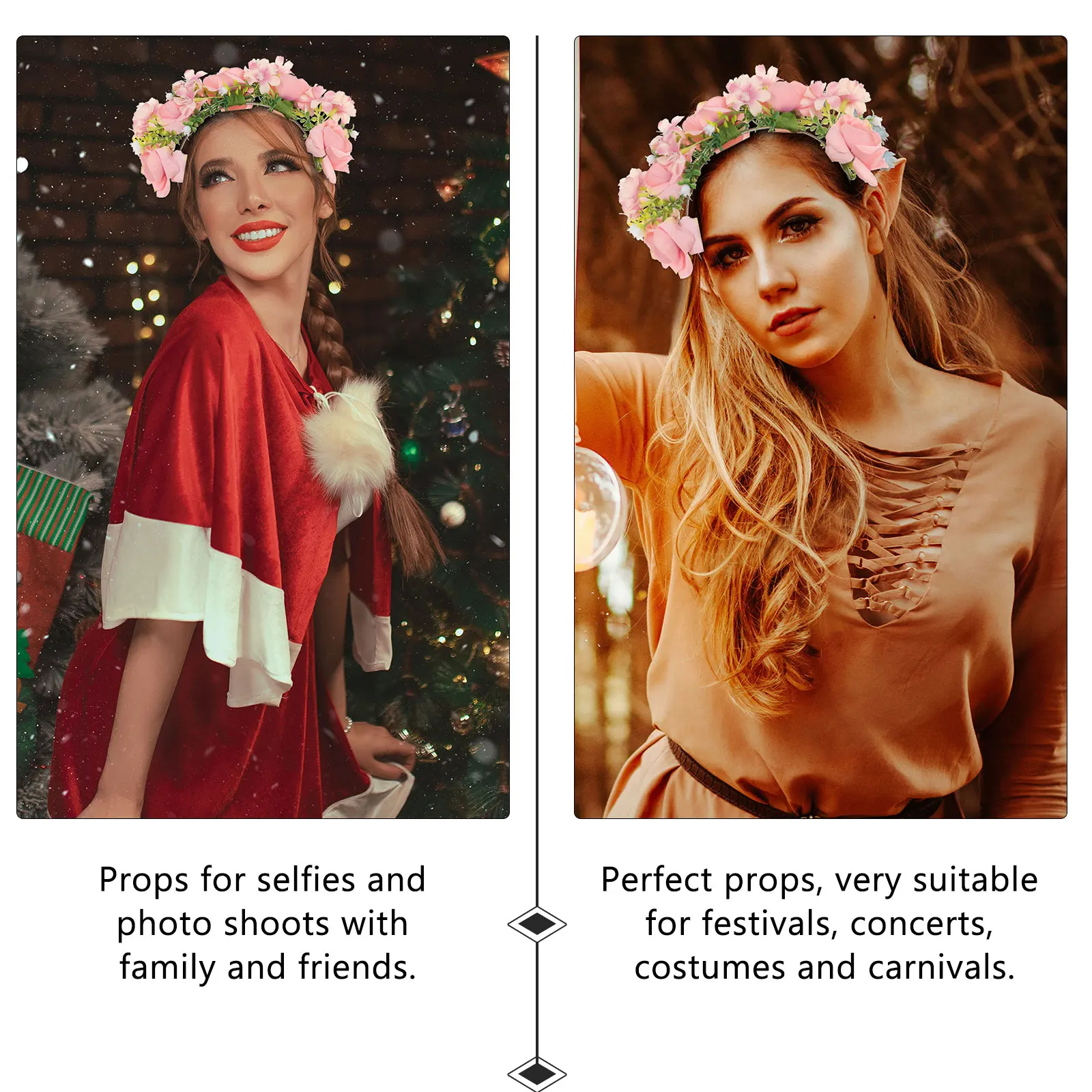 

Тканевая повязка для волос с цветком, имитация розы, обруч для волос, вечерние, праздничный декор, головной убор с цветочным принтом, реквизит для фотосессии, яркий, удобный