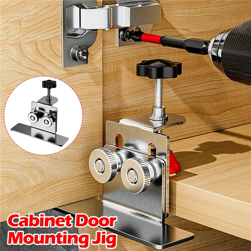 خزانة باب تركيب خزائن الرقصة الإطار تثبيت المشبك المنزلية الباب المخفي الفولاذ المقاوم للصدأ تصاعد دعم أدوات النجارة