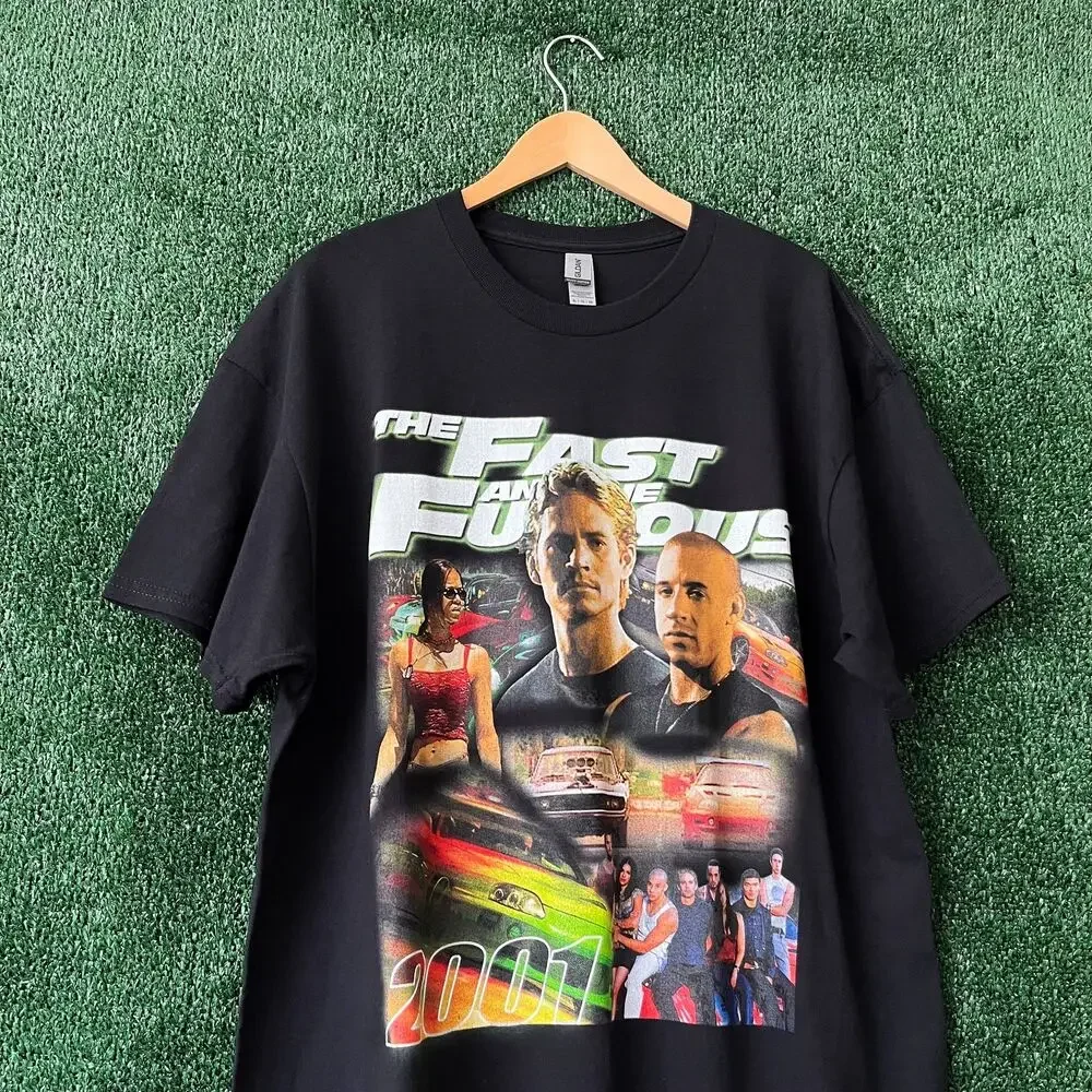 The Fast and the Furious 2001 Movie Cotton Black Unisex T-shirt VM8217