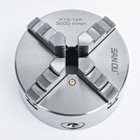 Lathe Chuck 125MM Big Bore 38MM 4 Jaw Self-Centering Chuck K12-125 Manual Scroll Chuck SANOU Brand
