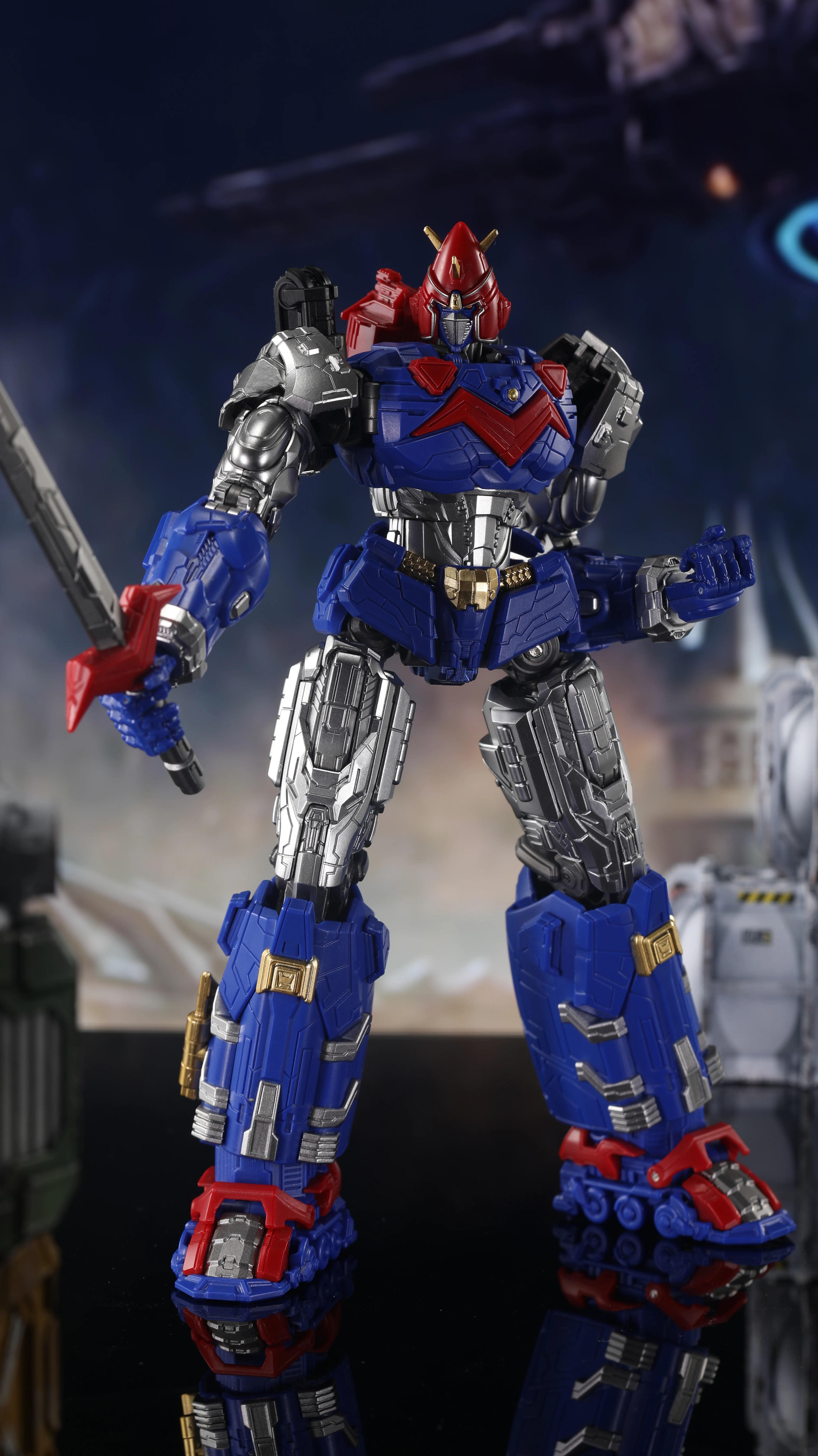 YOLOPARK AMK Serie Voltes V: Legacy Voltes V Mech Modellbausatz - Modellbausatz Actionfiguren Spielzeug – Detail 1