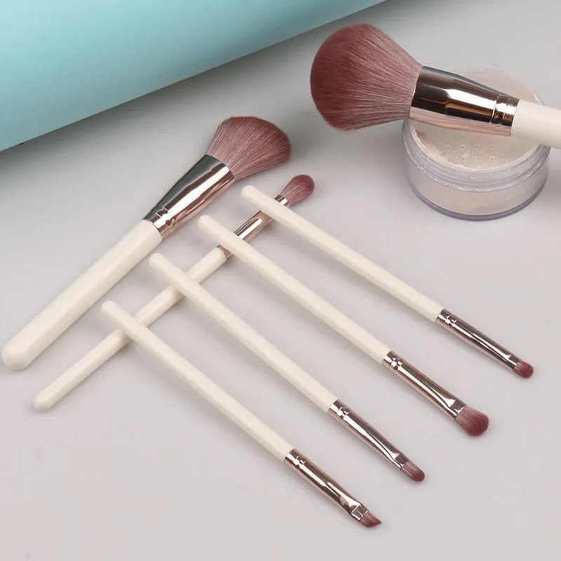 Ensemble de pinceaux de maquillage pour artiste, outils de beauté portables, poils doux, poudre, ombre à barrage, maire, intérieur, 7 ensembles, 8 ensembles