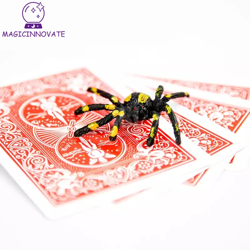 Spider And Net Magic Trick The Web Cards Toys Magician Gimmick Illusion Closed-Up  Props