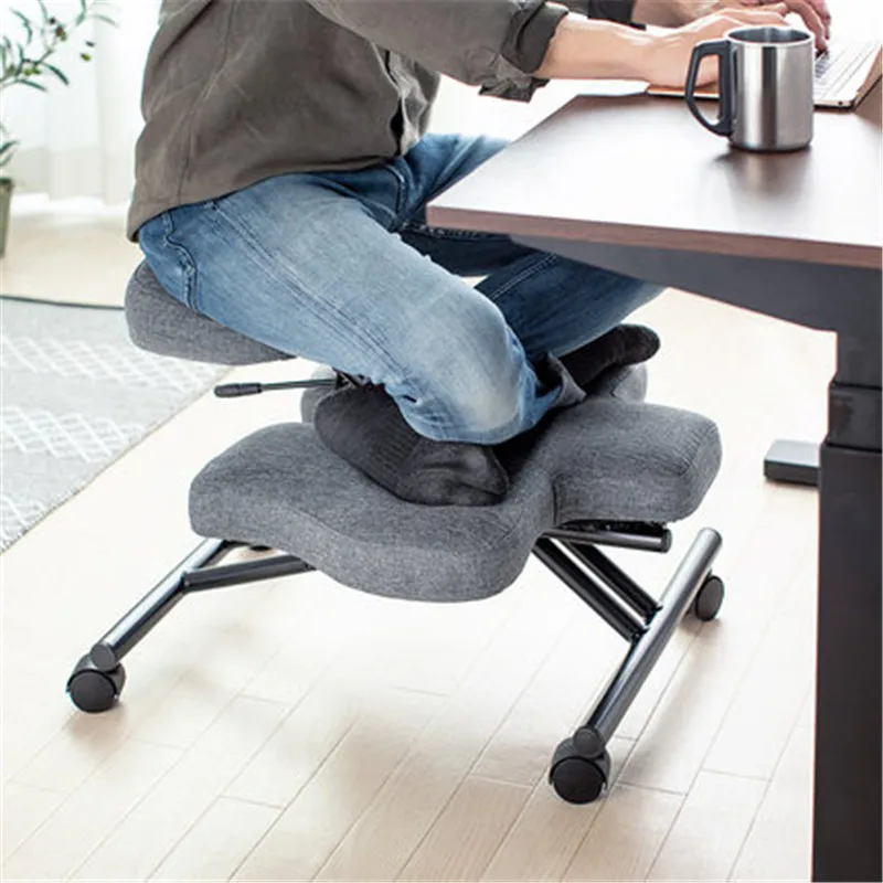 

Японский стул на коленях, эргономичное сиденье-седло для коррекции осанки и длительных часов, настольный стул для домашнего офиса для взрослых