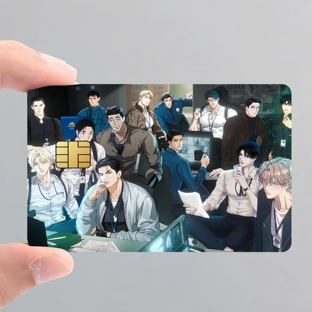 الكلاسيكية Comic-Jinx Bl-Lezhin فيلم الجلد غطاء بطاقة الائتمان ملصقات 4 قطعة الخصم الجبهة الديكور البنك حافلة تمرير مقاوم للماء