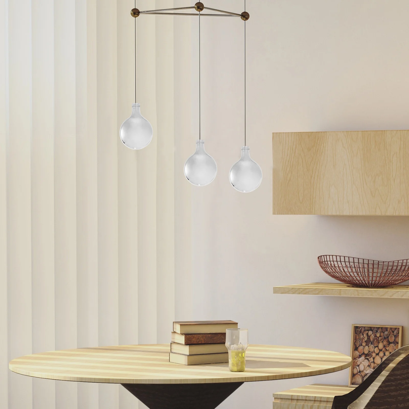 

Glass Lampshade Small Frosted Ball Replacement Cover for Firefly Chandelier Light Fixture Indoor Dining Living Room Kitchen Use