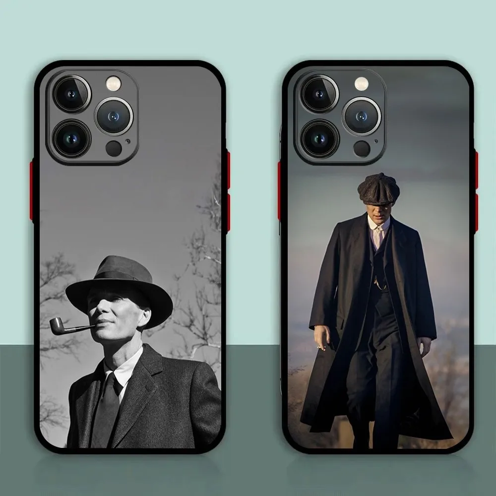 Thomas S-Shelby Movie Peaky Blinders Phone Case For iPhone 11,12,13,14,15,XS,XR,X,Mini,Pro,Max,Plus Shell