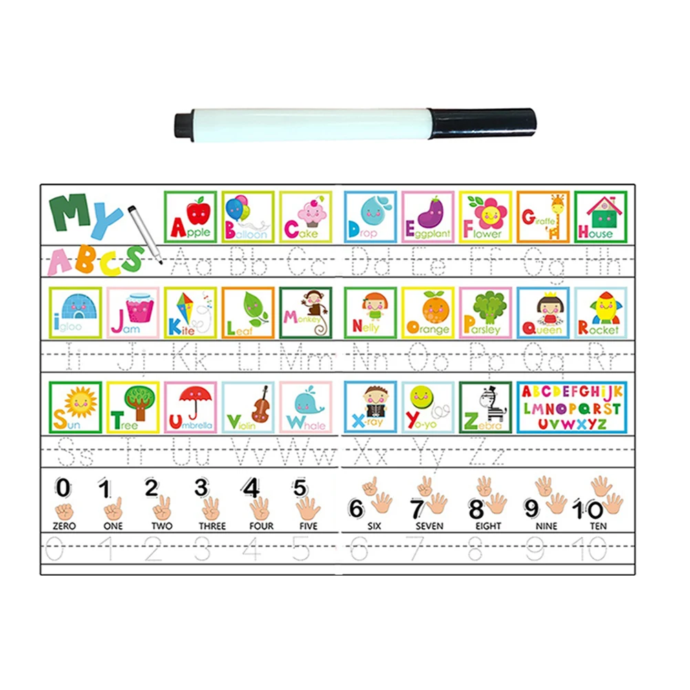 

2 Packs Alphabet Wall Stickers 30x40cm Educational Decals for Kids Bedroom Creativity Reusable Toddler Learning PVC