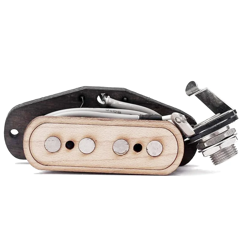 

4 String Guitar Pickup Single Coil Pickup With 6.35Mm Jack For Electric Box Guitar Replacement Parts