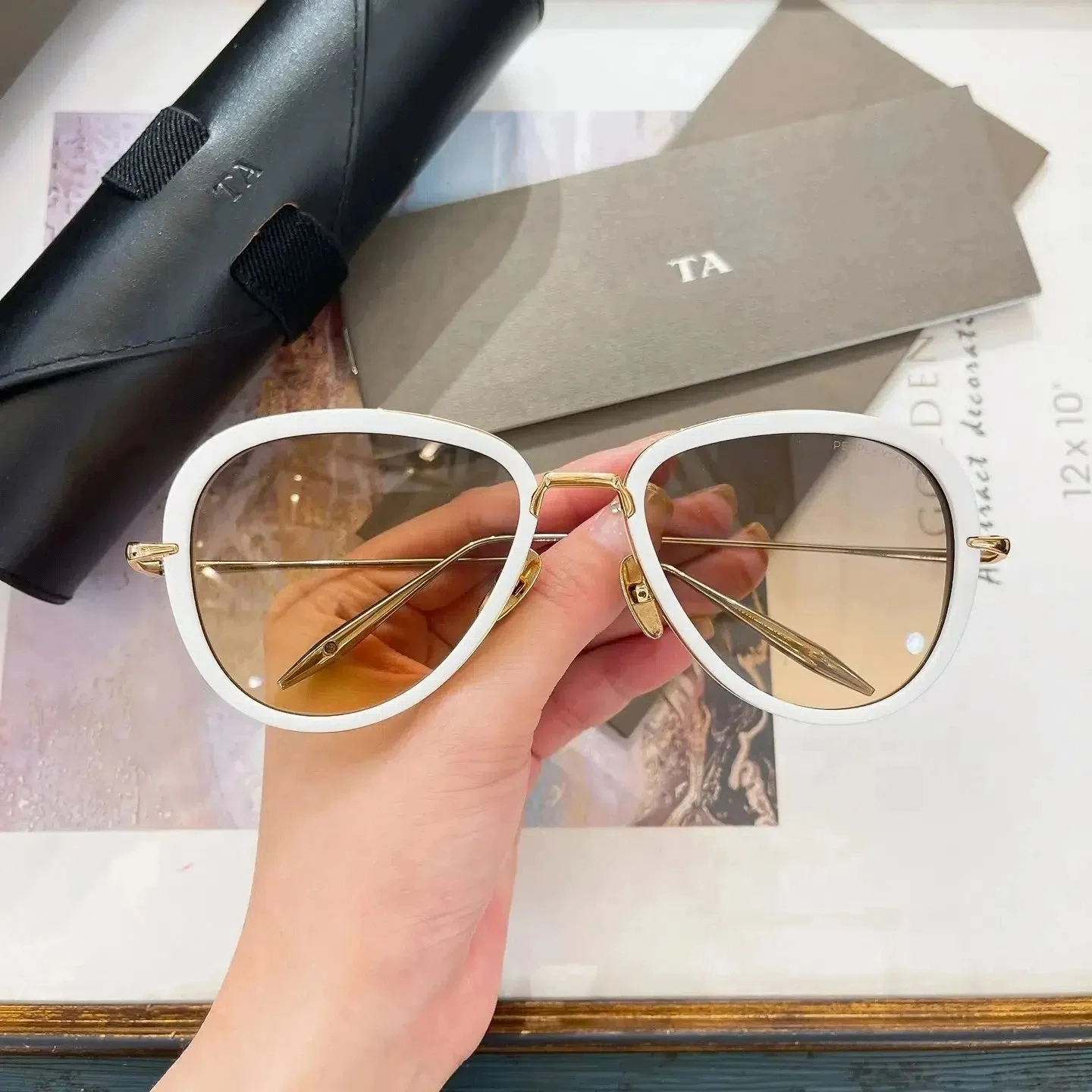 

Оригинальные роскошные мужские солнцезащитные очки для LIANGCHENDIT DT PERPLEXER-TWO DTS406, модные классические солнцезащитные очки из сплава + ацетатная оправа, женские очки для пар