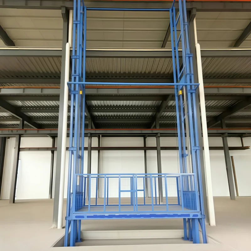 Hydraulic Cargo Lift Freight Elevator Vertical Guide Rail Cargo Lift Use-for Machinery Repair Shops Ascensor De Carga