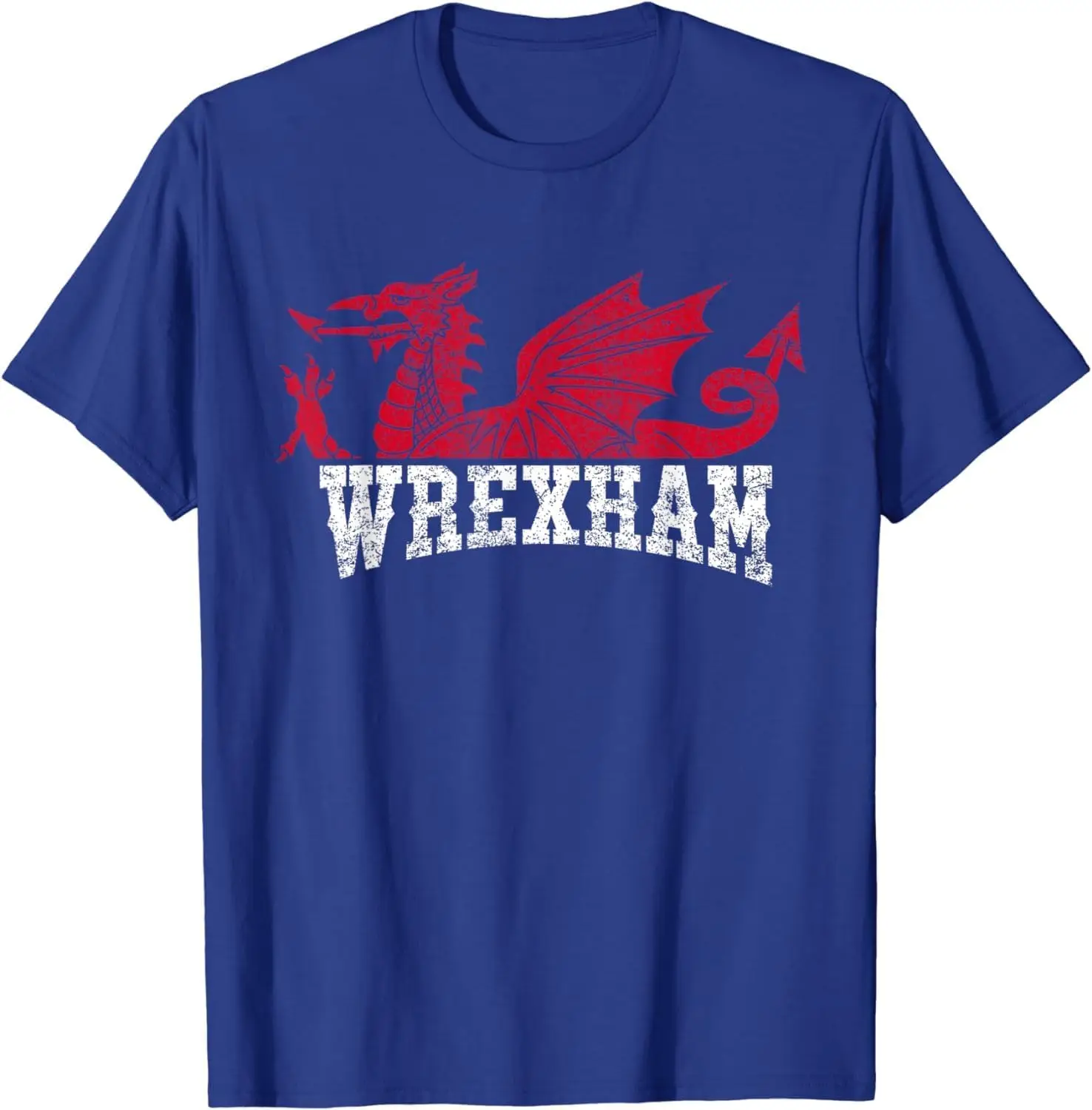 Wrexham Wales red Dragon Wrecsam T-Shirt Unisex T-shirts for Men Women Summer Tees Cotton Luxury brand vintage oversized