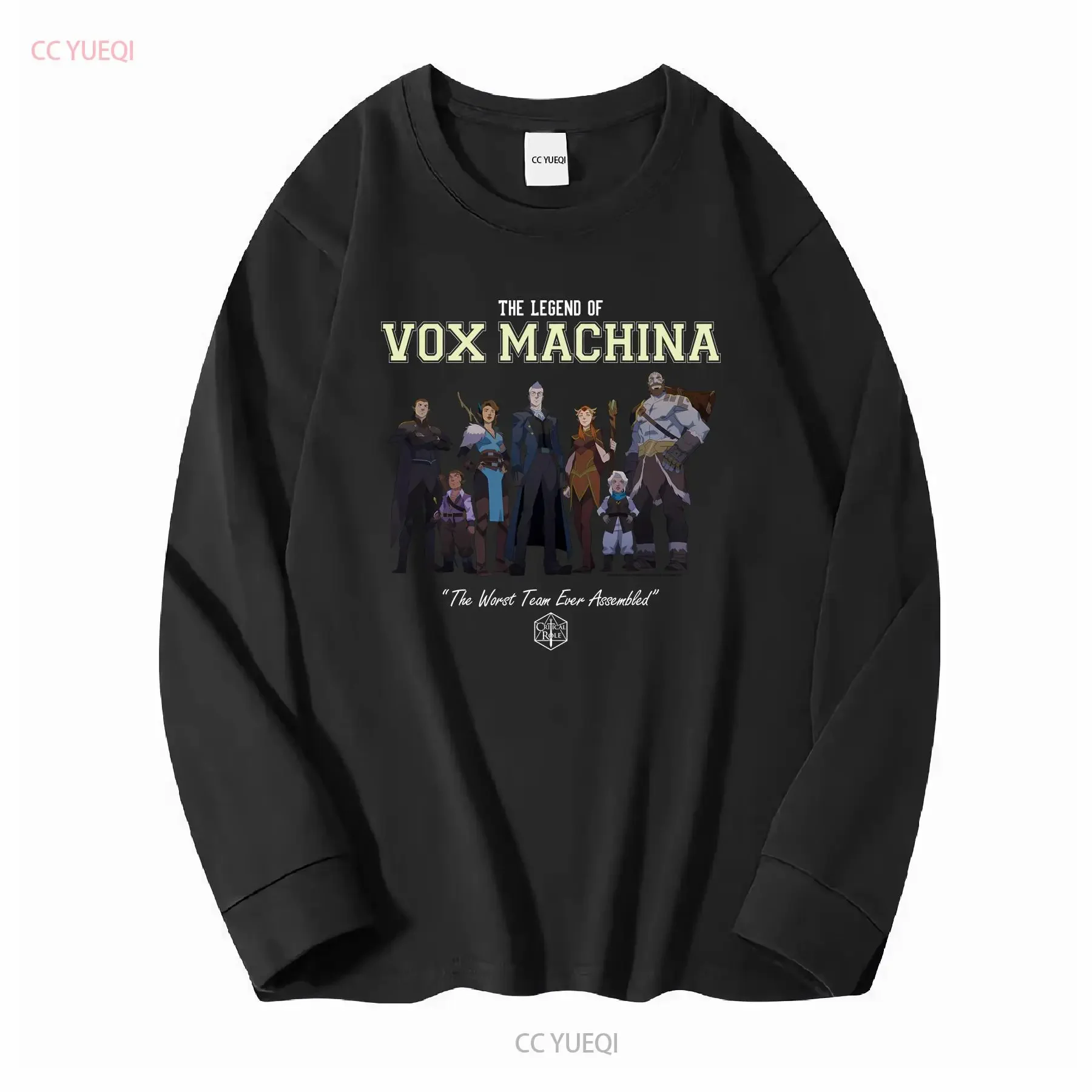 Vox Machina New Adult T Shirt Cast Worst Team Ever Assembled long or short sleeves vintage Washed Stylish Stretched Breathable