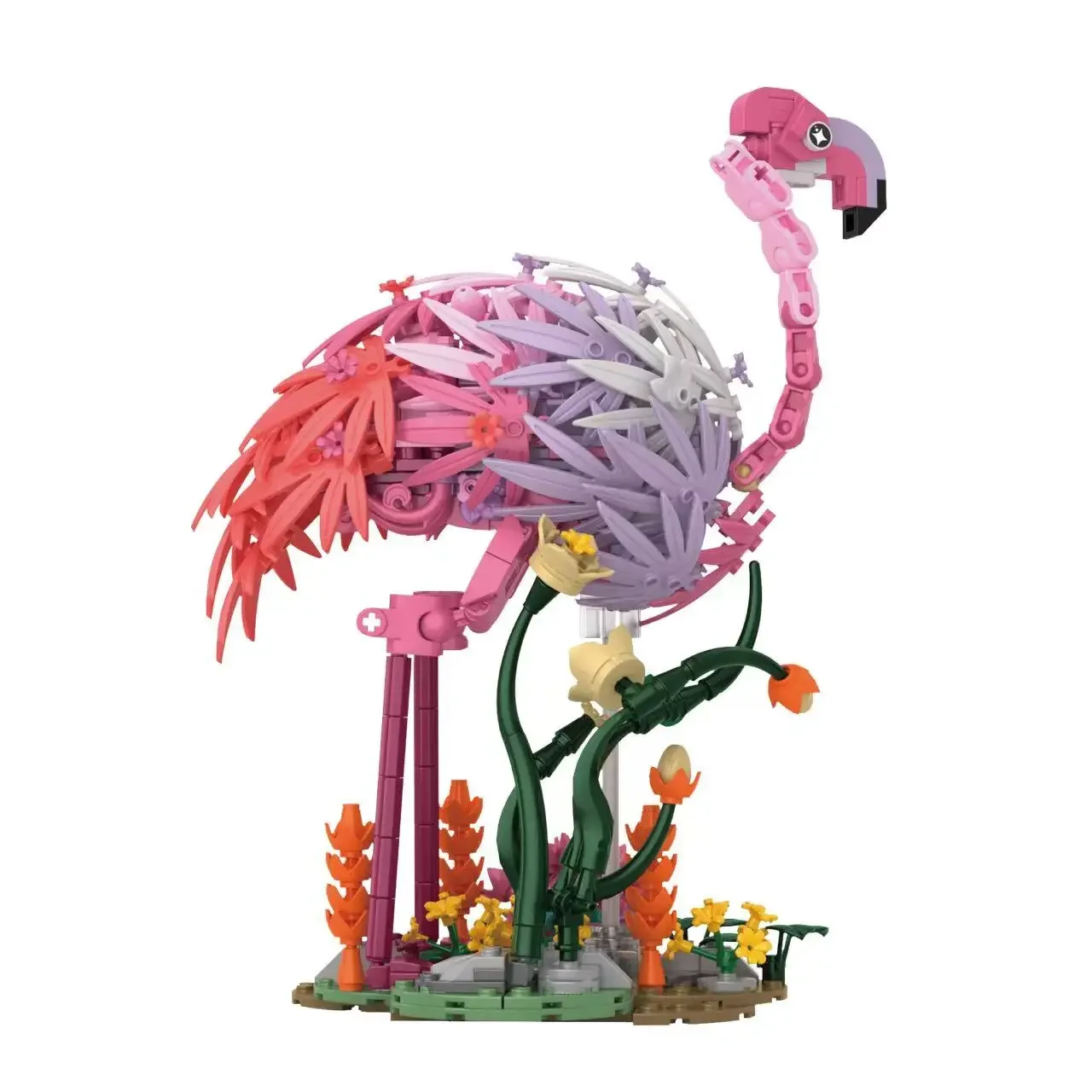 

Имитационная модель фламинго, строительные блоки, сделай сам, сборка, игрушка-головоломка, Интернет, известный домашний декор, орнамент, идея подарка на день рождения