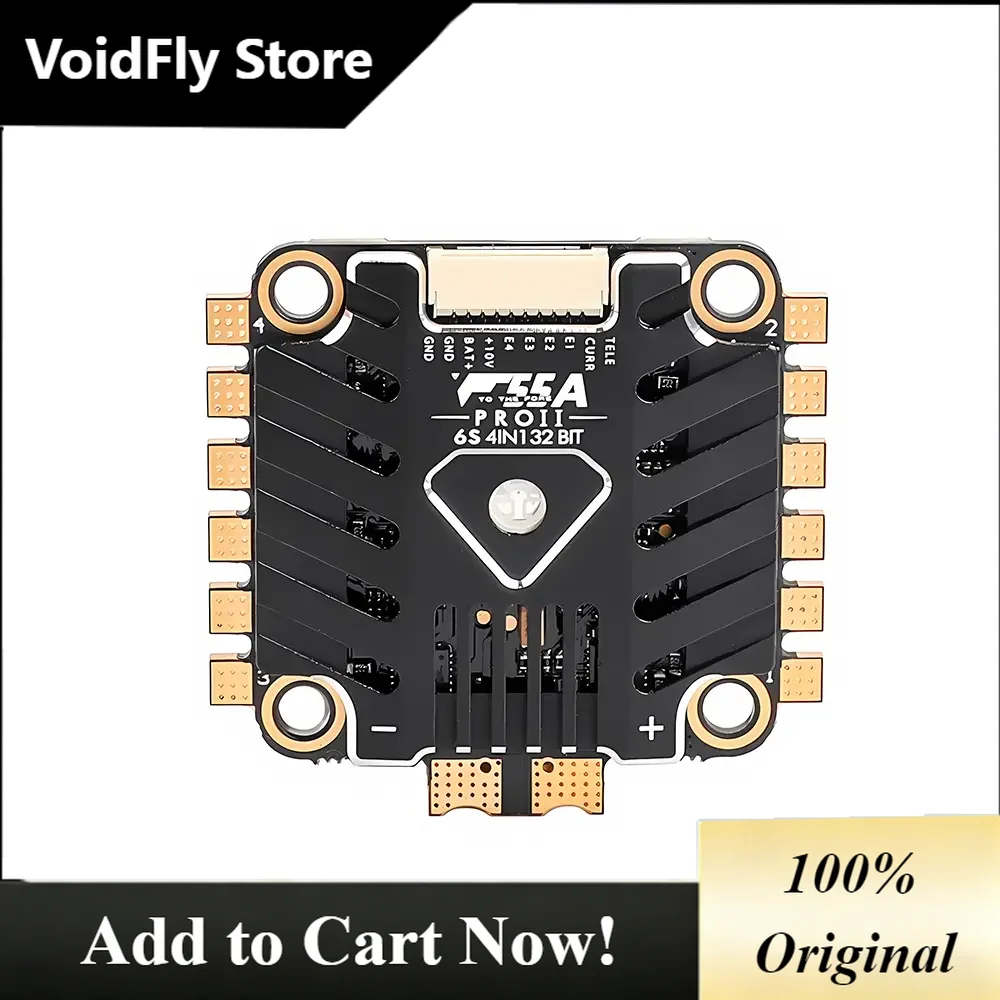 VoidFly T-HOBBY F55A PROⅡ PROII 6S 4IN1 LED 32bit ESC Electrical Speed Control 128k For FPV motors RC Racing Drone