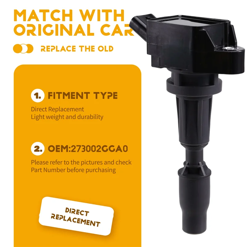 

ABNF!Durable Ignition Coil 273002GGA0 For GENESIS G70 G80 G90, HYUNDAI ELANTRA SONATA, KIA OPTIMA - Auto Parts