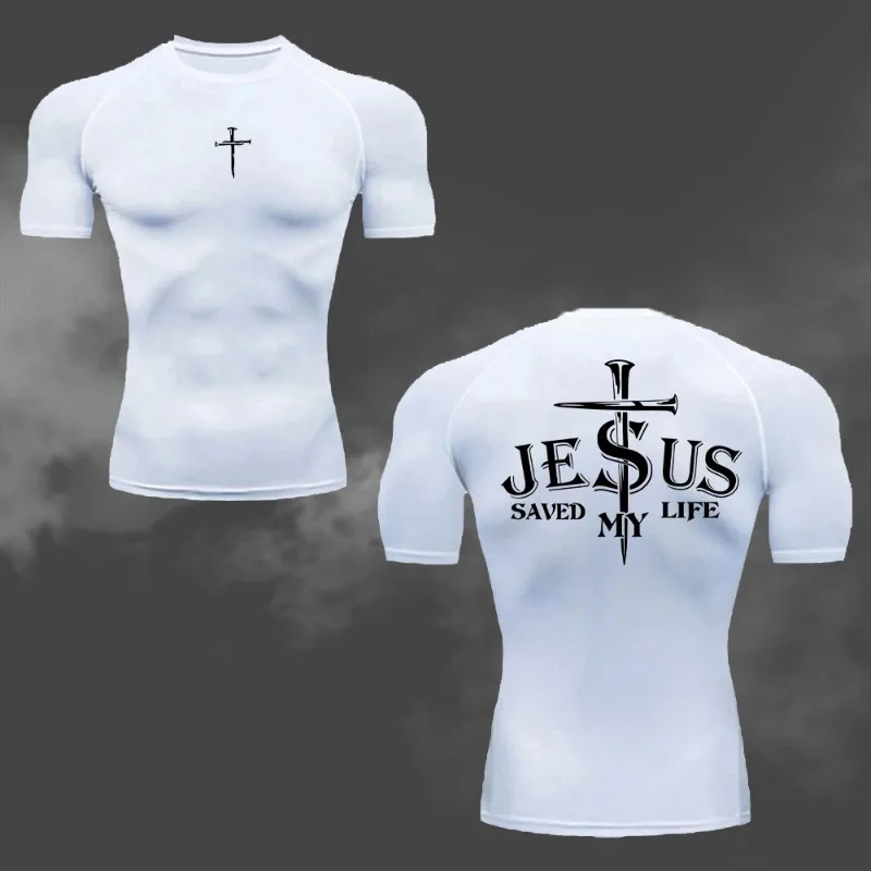 Gym Running Training for Men's Compression T-Shirt Quick Drying And Breathable Workout Short Sleeve Fitness Sweat-Resistant Tops
