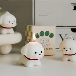 1pc simulation puppy cute shaped candle, fragrance cute souvenir gift, atmosphere scented scented candle, is a very good gift