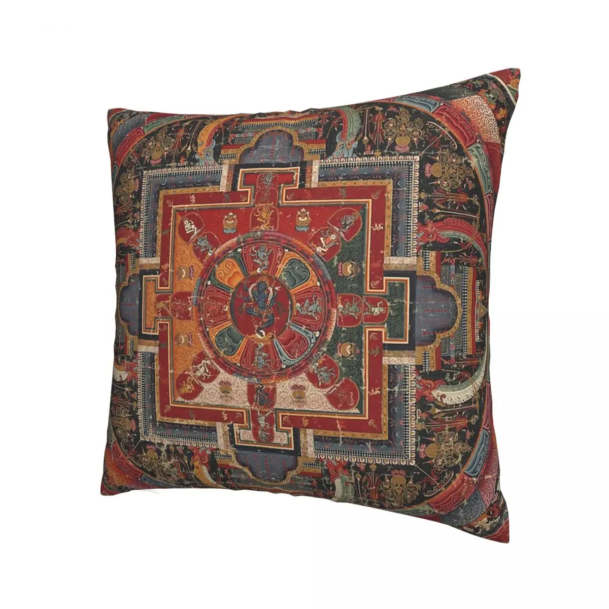 Mandala Buddha Pillowcase Printing Fabric Cushion Cover Decor Yoga Zen Buddhism Indian Buddhist Throw Pillow Case Cover Home