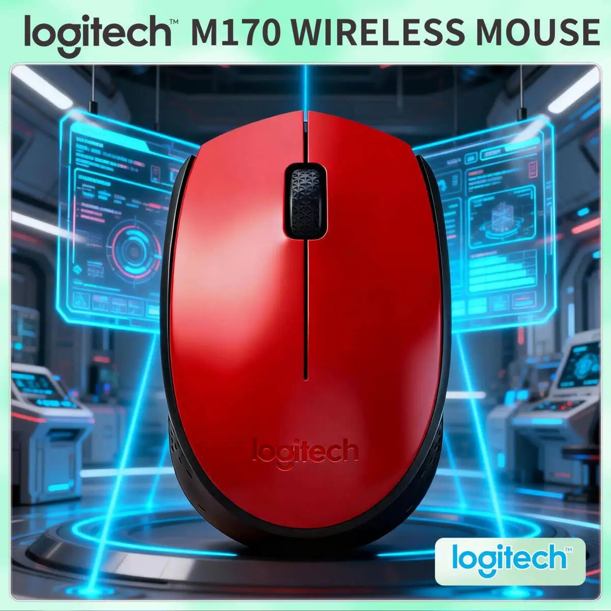 

Беспроводная мышь Logitech M170 2,4 ГГц, компактная портативная конструкция, длинная батарея для Windows, Mac, ноутбука, офиса, дома, работы, ежедневного использования