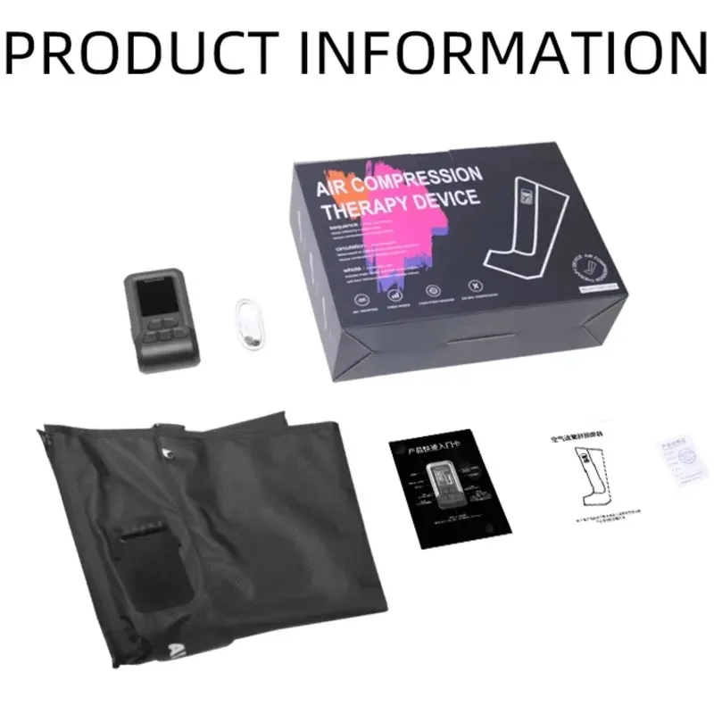 2025 신제품 무선 다리 및 발 에어 마사지 테라피 회복 부츠 순환 공기압전기 풀레그 마사지기