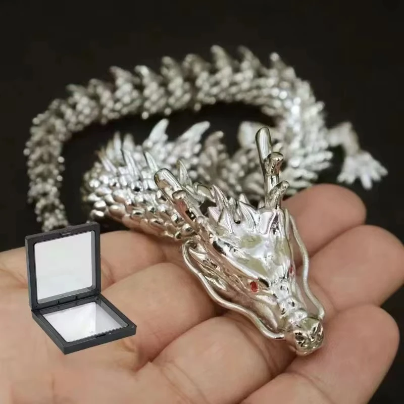 ثلاثية الأبعاد تمثال تنين حلية المنقولة الجسم المفاصل العتيقة النحاس محظوظ التنين سطح المكتب مكتب زخرفة الحرف ديكور المنزل الهدايا