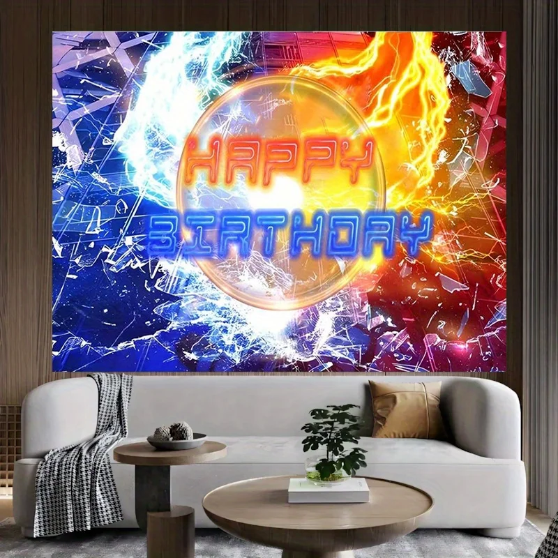 VIKAMA Movie-Themed Party Backdrop Holiday Party Gathering Living Room Decor Hanging Tapestry Home Decor Party Decorations